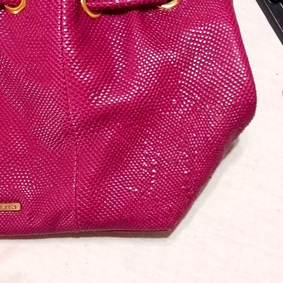 Lauren Merkin Patent eather Snake Embossed Shoulder Bag - Picture 11 of 12